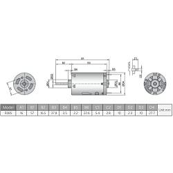 Fielect DC Motor 12V 7000RPM 0.15A Electric Motor Micro Motor Mini Motor Round Shaft for RC Boat DIY Airplane Toys Model DIY Hobby, 2 Pcs