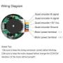 Bemonoc Encoder Metal Gearmotor 12V DC High Speed 120RPM Gear Motor with Encoder for Robotics