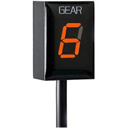 Motorcycle Gear Indicator for Honda CBR CB500X CB400SF CB650F CB1300 CBR600RR CB1000R Cb650r VFR800 Motorbike LED Display Waterproof (Orange)
