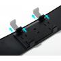 VARGTR 12 Inch Wide Angle Rear View Mirror,Universal Car Interior Rearview Mirror Clip On Panoramic Rearview Mirror Wide Angle Convex, Flat Easy Clip On Car Rearview Mirror (Blue anti-glare)