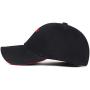 ARKOSKNIGHT Adjustable Embroidered Baseball Caps Tesia-Logo Racing Motor Hat Fashion Street Dancing Sports Travel(Black-Red)