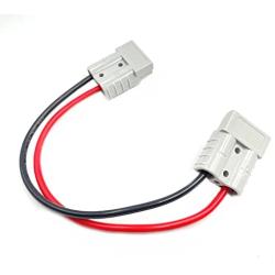 daier 1Pcs Electric Quick Connect Disconnect Connector Extension Cable 10AWG 50A 500V for Forklift Car Truck RV Boat Battary Charger,Solar Connector Extension Cable Set