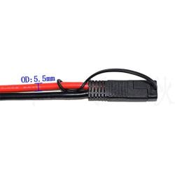 LIXINTIAN Battery Charging Cable SAE to O Ring Terminal Connectors Harness, 10AWG Quick Disconnect SAE Cable for Motorcycles, Cars, Etc, with 1 SAE Polarity Reverse Connector.