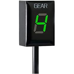 Motorcycle Gear Indicator for Honda CBR CB500X CB400SF CB650F CB1300 CBR600RR CB1000R Cb650r VFR800 Digital Meter LED Display Waterproof ECU Plug (Green)