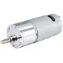 uxcell 24V DC 320 RPM Gear Motor High Torque Electric Reduction Gearbox Eccentric Output D Shaft