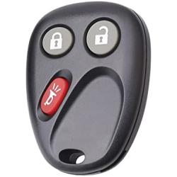 EXAUTOPONE LHJ011 Car Key Fob Keyless Control Entry Remote 3 Button Vehicles Replacement Compatible with Escalade Avalanche SSR Yukon XL H2 LHJ011 21997127(3 Btn-1Pcs)