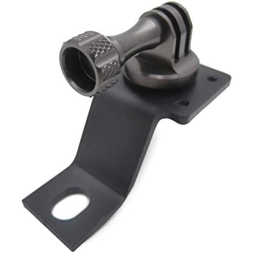 HTTMT- Motorcycle Rearview Mirror Camera Mount Bracket Holder Compatible with GoPro Hero 7/6/5/4 in Gray [P/N: GZSP-SP-015]