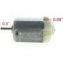 YXQ DC 3-12V 6000RPM Electric Mini Motor High Torque for DIY Toys, 2mm Shaft,3Pcs