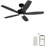 Smart Ceiling Fan With Lights, Voice Control Indoor & Outdoor Ceiling Fan With 10 Speeds And Dimmable Lights, 52 Inch DC Ceiling Fan Compatible With Alexa, Siri & Google, Farmhouse Ceiling Fan Style