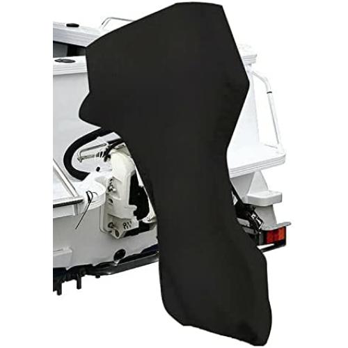 ConPus Boat Motor Covers 60HP - 100HP - 150HP Full Outboard Motor Cover with 600D Heavy Duty Oxford Fabric + Extra PVC Coating,Waterproof Outboard Engine for Mercury Motor Cover Boat 60hp 100hp 150hp