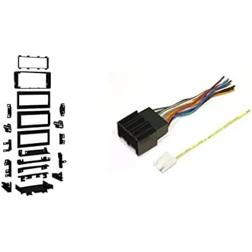 Metra 99-4644 GM Multi-Kit with Shelf 82-Up -Black & SCOSCHE GM01B Car Speaker Wiring Harness Connector Kit for 1978-87 General Motors