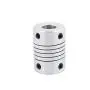 Xnrtop 8mm to 8mm Shaft Coupling 25mm Length 18mm Diameter Stepper Motor Coupler Aluminum Alloy Joint Connector for 3D Printer CNC Machine DIY Encoder(Pack of 2）