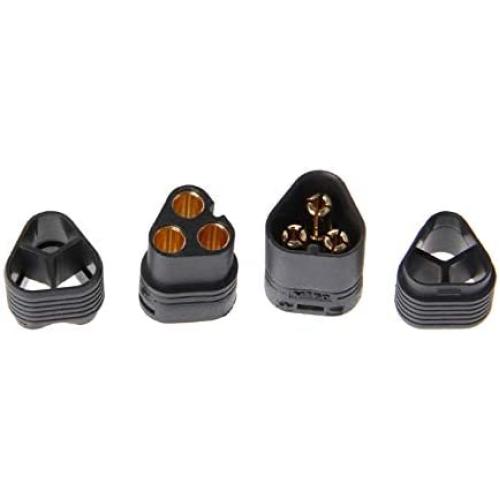 Vehicles-OCS 1 Pair MT60 3.5mm 3 Pole Bullet Connector Plug Male & Female for RC ESC to Motor