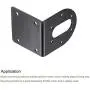 MECCANIXITY Motor Mounting Bracket Motor Holder 41x40x45mm Black with Screws for Motor 6 Pack