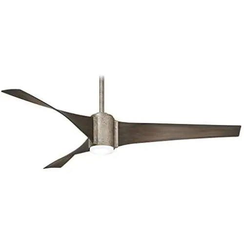 Minka-Aire F832L-VI Triple 60 Inch Ceiling Fan with Integrated LED Light and DC Motor in Vintage Iron Finish