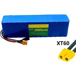 SHENGANG Lithium Ion Electric Bike Battery 48V 20Ah Lithium Battery Pack, 13S3P,with Charger 54.6V 2A, for 1000W Motor Electric Bicycle Scooter