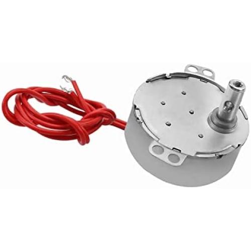 Jutagoss Synchronous Motor,TYC-50 Horizontal Hole Tapping Shaft Direction CW/CCW, 4 Watt AC 24V 4-5 RMP, 1 Pcs