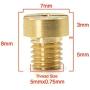 Alyone (12 Pieces Per Pack) 5mm Carburetor Jets for Mikuni Vm22 Vm24 Vm26 125 150 Main Jets (A Set)