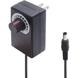 TWTADE Adjustable Power Adapter Transformer Variable 100-240V to DC 3-12V 0.2-2A for Control Motor,Fan,led Light etc. I-059