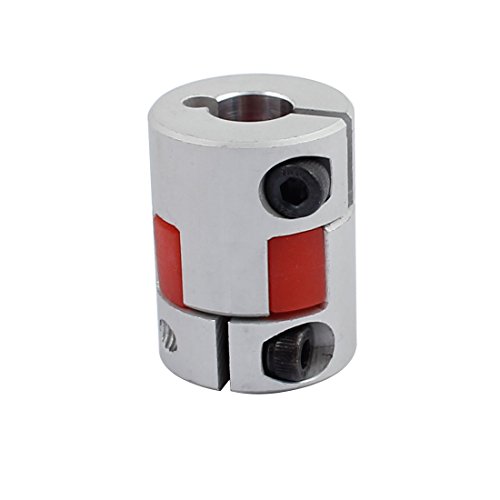 uxcell 6mm to 10mm Shaft Coupling 30mm Length 25mm Diameter Motor Coupler Aluminum Alloy Joint Connector for DIY Encoder