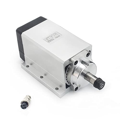 RATTMMOTOR 0.6KW 600W 110V CNC Air-Cooled Blushless Spindle Motor ER11 11000RPM 1.8A for CNC Router Engraving Milling Machine (110V)