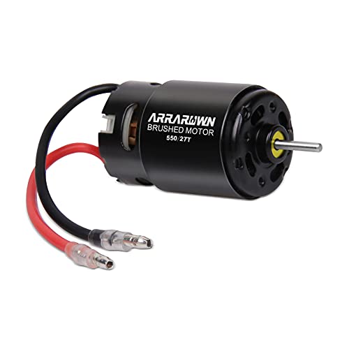 RC Motor 27 Turn 550 Brushed Electric Motor for TRAXXAS HSP HPI FS Tamiya Kyosho Yokomo 1/10 Cars, Truck, Rock Crawlers Vehicle, Rock Racers