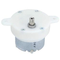12V 10Rpm DC Miniature Geared Motor, Slow Speed Electric Motor with Terminal Mute Gear Rotation, High Performance and Durable