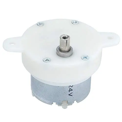 12V 10Rpm DC Miniature Geared Motor, Slow Speed Electric Motor with Terminal Mute Gear Rotation, High Performance and Durable