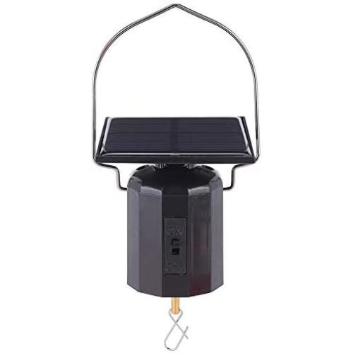 Headerbs Solar Powered Wind Spinner Motor, Eco-Friendly Motor Wind Chime Ornament Hanging Rotating Motor with Hook for Hangs Your Ornament, Load Capacity Up to 6 Pounds