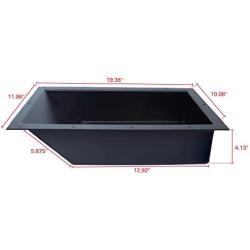 Extreme Max 3005.3874 Universal Recessed Trolling Motor Foot-Control Tray