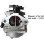 ITACO Boat Motor 3JE-03200-0 3303 8M0053668 Carburetor Carb Assy for Tohatsu Nissan Mercury Quicksilver Outboard 6HP MFS6C NFS6C 4-Stroke Marine Engine