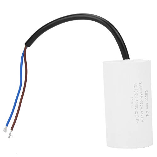 Motor Start Capacitor - CBB60 Motor Starting Capacitor 450V 20uF Microfarad Capacitor with Wire Lead