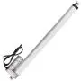 Justech 12V Linear Actuator 400mm 16 Inch Linear Motor 1000N Stroke Linear Actuator with Mounting Brackets for Car RV Electric Door Opener Industrial Machinery Clean Vessel Cargo Medical Window-Silver