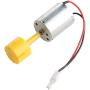 4 Blades Vertical Wind Turbines Generator Electricity Generator Small DC Motor Blades DIY Kit Small Motor (Color : Yellow)