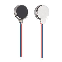 AEDIKO 30pcs Mini Vibration Motors DC 3V Flat Coin Button-Type Vibrating Motor 10000rpm Self Adhesive Vibration Motor 10x2mm for DIY Mobile Cell Phone Pager Tablet Toys