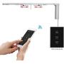 US WiFi Smart Timer Switch Glass Panel Wall Touch Curtain Roller Shutter Electric Motor Switch Controller by Tuya Smart Life App Voice Remote Control Works with Google Home Alexa for Smart Home