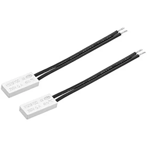 uxcell Normally Close Temperature Switch, 65℃ N.C 5A Thermal Switch Thermostat Temperature Control Switch Controller 2pcs