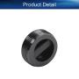 Heyiarbeit Carbon Brush Holder Caps 20mm O.D. 7mm Thickness Electric Motor Brush Cover Plastic Fitting Thread Black 5pcs