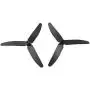 Upgraded Propellers Three Blades Main Blade Propeller Motors with Metal Gears for Hubsan H502E H502S Drone Replacement CCW CW RC Quadcopter Spare Parts Set (Black)