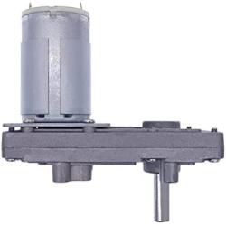 24V Worm Gear Motor 12V Reducer 20-157RPM DC High Torque Electric Motor Metal Gear Reverse Self Lock for Automation Equipment (12V 105RPM)