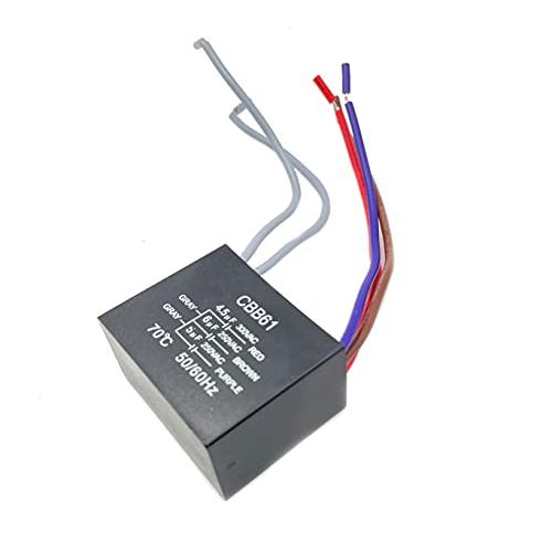 New Motor Ceiling Fan Capacitor CBB61 4.5uf + 6uf + 5uf 5-Wire 250V