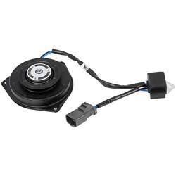 X AUTOHAUX 38616-PWA-J01 38616-R40-A01 A/C Condenser Radiator Cooling Fan Motor for Honda Fit 2007-2008