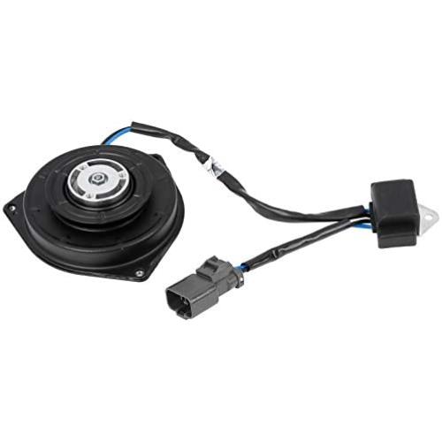 X AUTOHAUX 38616-PWA-J01 38616-R40-A01 A/C Condenser Radiator Cooling Fan Motor for Honda Fit 2007-2008