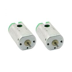 sourcing map Mini Electric Motor 2 Pcs 1mm Dia Drive Shaft Magnetic DC DC3V 19300RPM