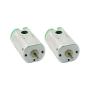 sourcing map Mini Electric Motor 2 Pcs 1mm Dia Drive Shaft Magnetic DC DC3V 19300RPM