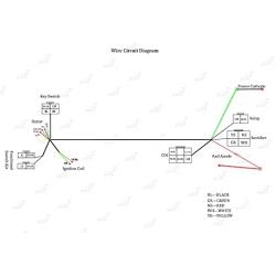 Full Wiring Harness Loom Solenoid Coil Regulator 50cc 70cc 90cc 110cc 125cc Dirt Pit BIke Electric Start Engine