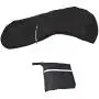 WFLNHB Outboard Motor Cover Black Heavy Duty 600D Oxford Waterproof Fabric Motor Hood Outboard Engine Covers with Windproof Strap Fits up to 6-225 HP