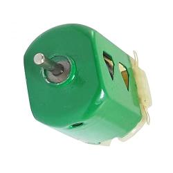 sourcing map Flat Electric 130 Motor 1.5V DC 9000RPM 400mA Green Silver Tone