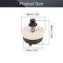 Fielect 100W 200R Ohm Ceramic Wire Wound Potentiometer Linear Rotary Resistor Rheostat with Knob for Industiral Machinery RPM Adjustment