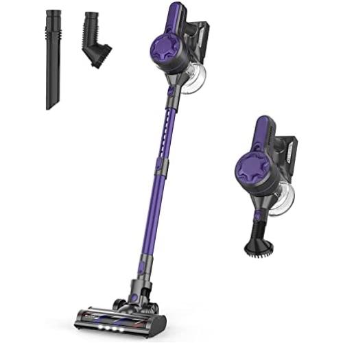Aspirateur Sans Fil, Aspirateur Stick avec Filtration à 5 Étapes Haute Efficacité, Moteur Sans Brosse à 80 000 RPM, 4 en 1 avec Brosse Manuelle pour Revêtements en Bois et Animaux Domestiques. Aspirateur Sans Fil, Aspirateur Stick avec Filtration à 5 Étapes Haute Efficacité, Moteur Sans Brosse à 80 000 RPM, 4 en 1 avec Brosse Manuelle pour Revêtements en Bois et Animaux Domestiques.